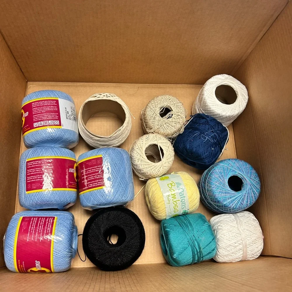 Assorted Crochet Thread (14) - Picture 1 of 5